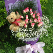 a06010103 Roses with Teddy Bear