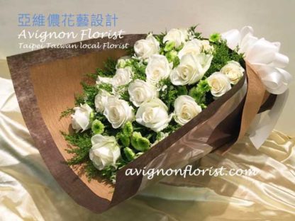 White Rose Bouquet| Taipei Taiwan