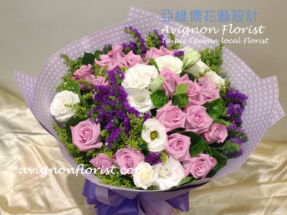 紫色玫瑰花|Avignon Florist | 台北內湖花店