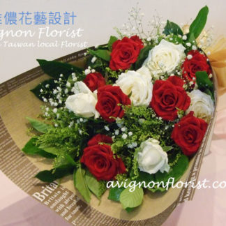 Red and white roses | Delivery to Taipei and New Taipei City