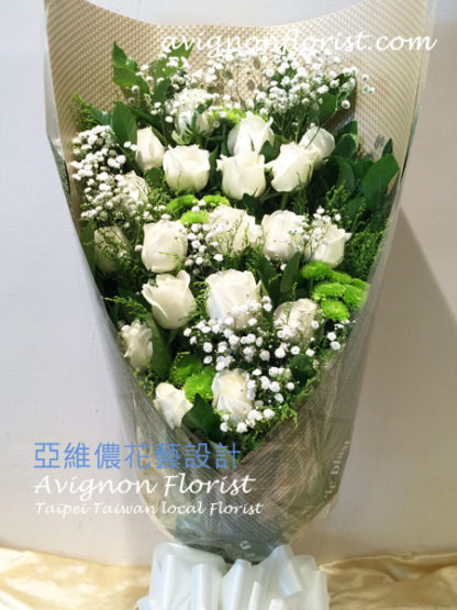 白玫瑰| 花店台北台灣