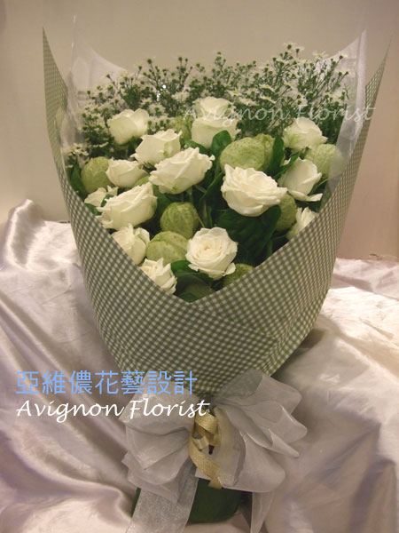 White flowers can be used for many occasions.  Just don't send them as get well gifts.