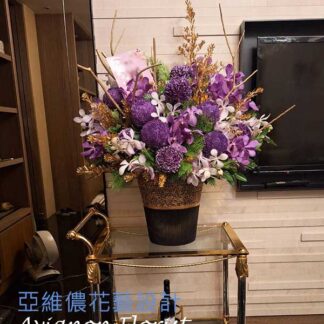 A large purple flower arrangement | Taipei Taiwan