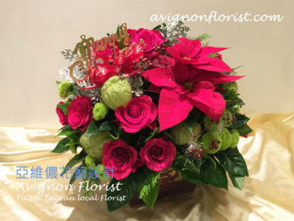 Taiwan flowers| Roses and Poinsettia