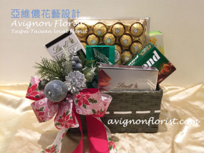 Chocolate gift basket for delivery to Taiwan