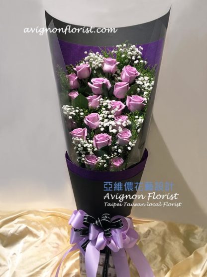 Purple Rose bouquet |Avignon Florist, Taipei, Taiwan