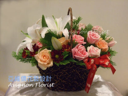 Assortment of Lilies and Roses