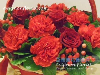 Warmth and Affection flower basket